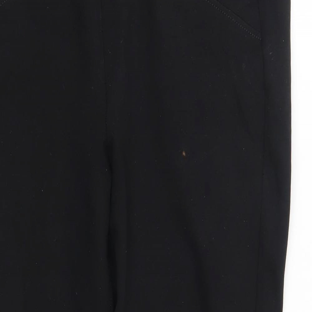 Nutmeg Womens Black   Trousers  Size 14 L25 in