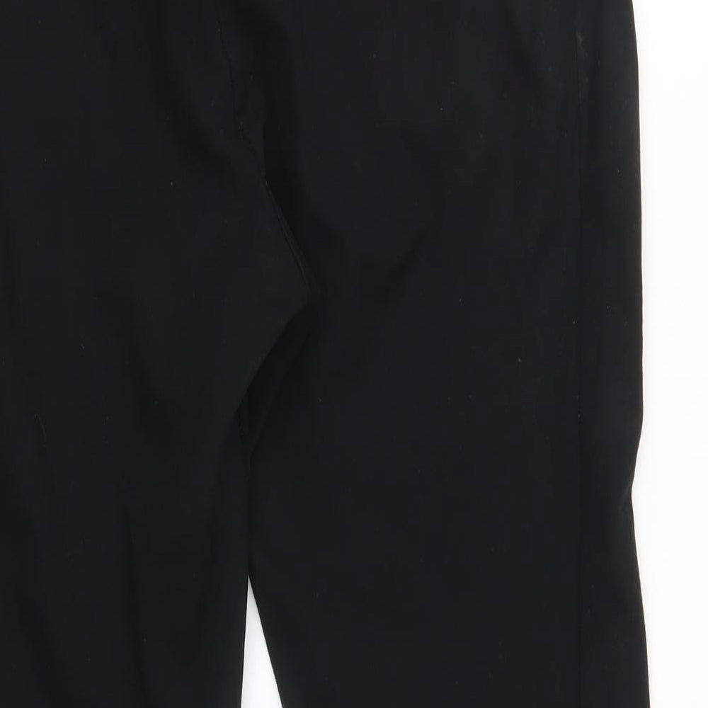 Nutmeg Womens Black   Trousers  Size 14 L25 in