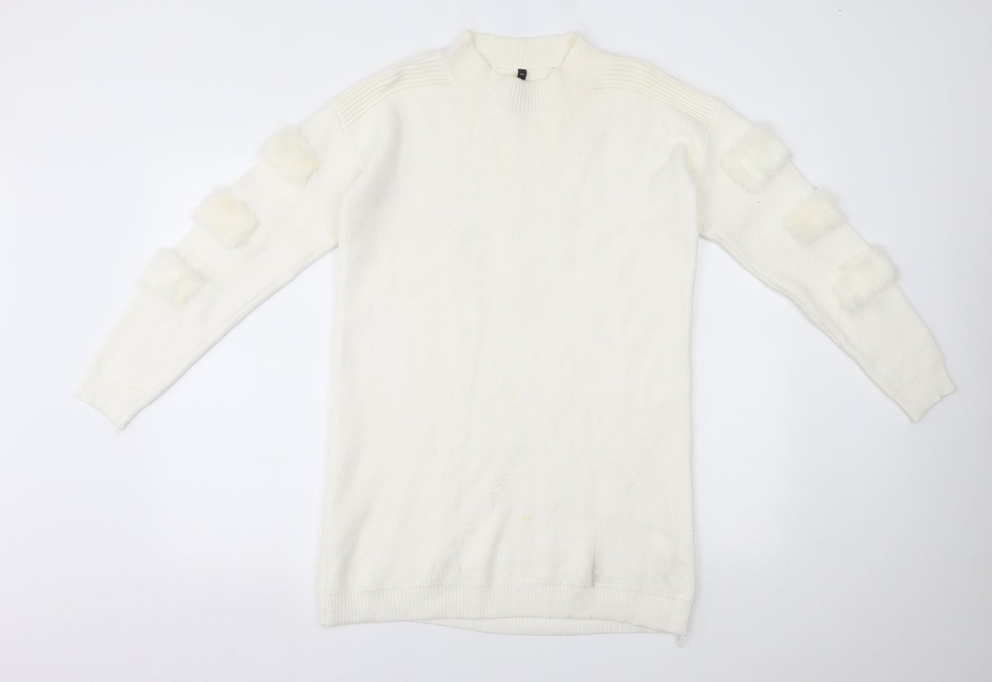 TU Womens White   Pullover Jumper One Size