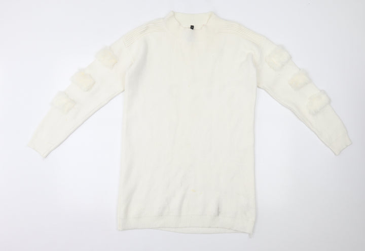 TU Womens White   Pullover Jumper One Size