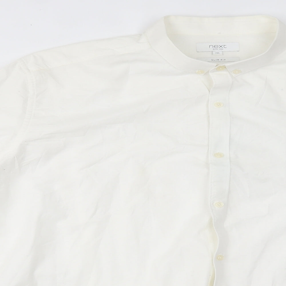 NEXT Mens White    Dress Shirt Size 2XL