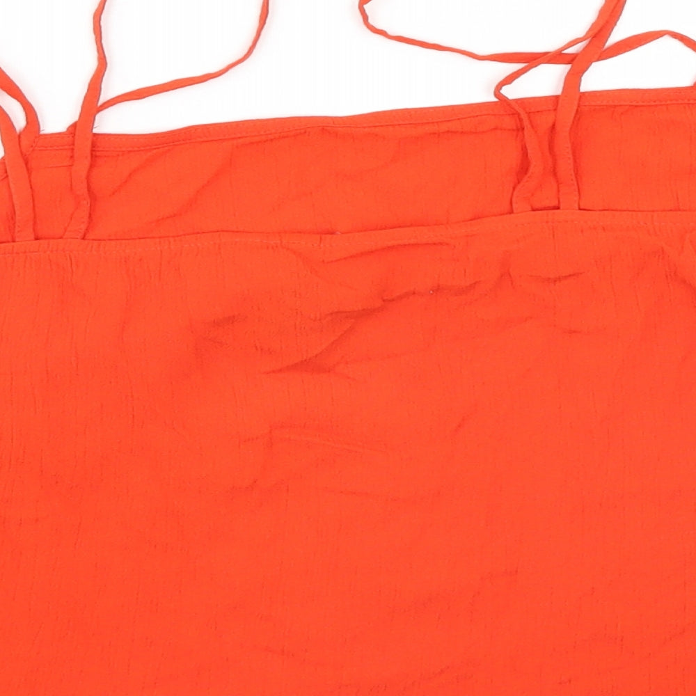 Divided Womens Orange   Basic Tank Size 10