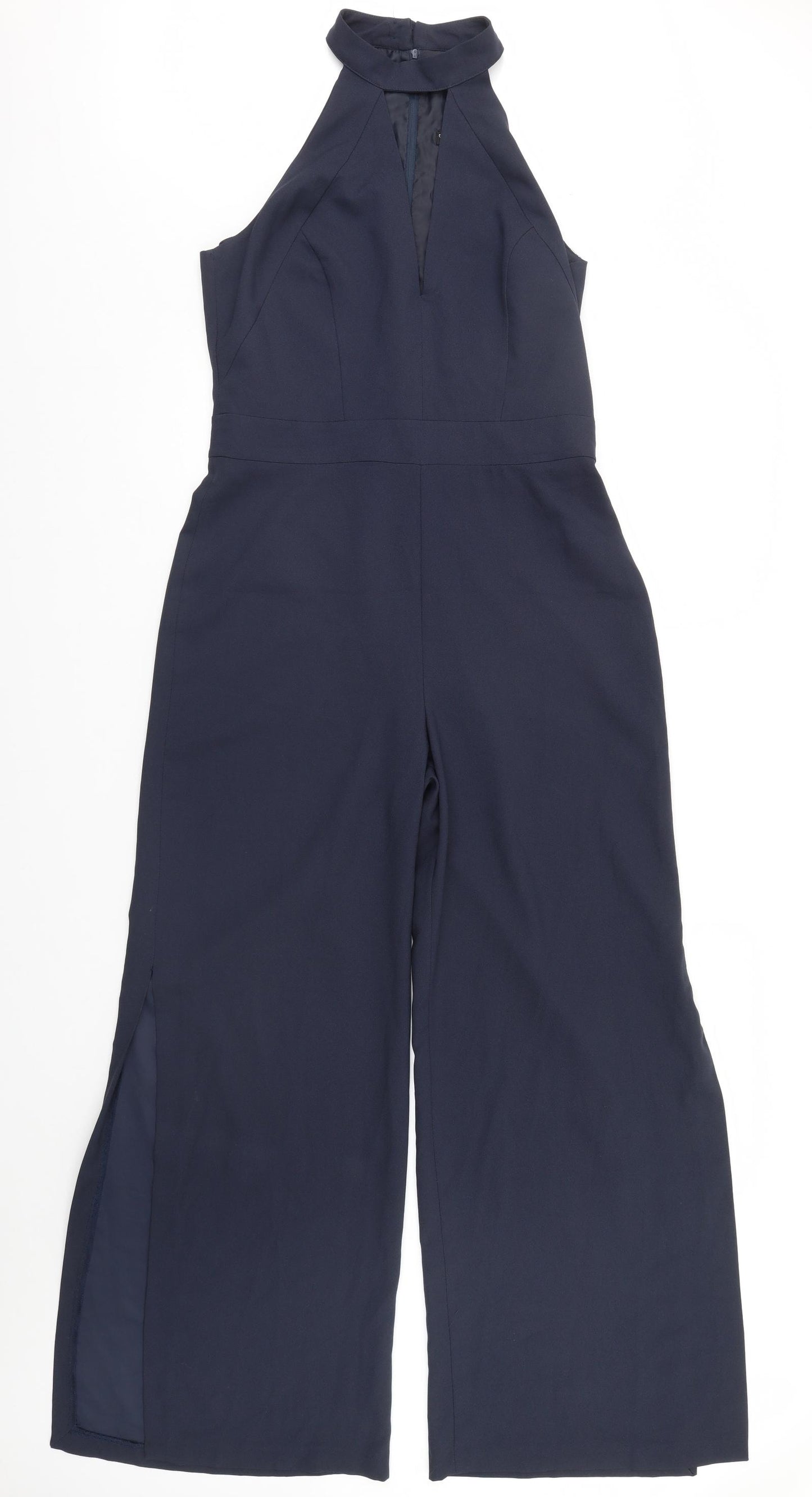 Miss Selfridge Womens Blue   Jumpsuit One-Piece Size 14 L30 in