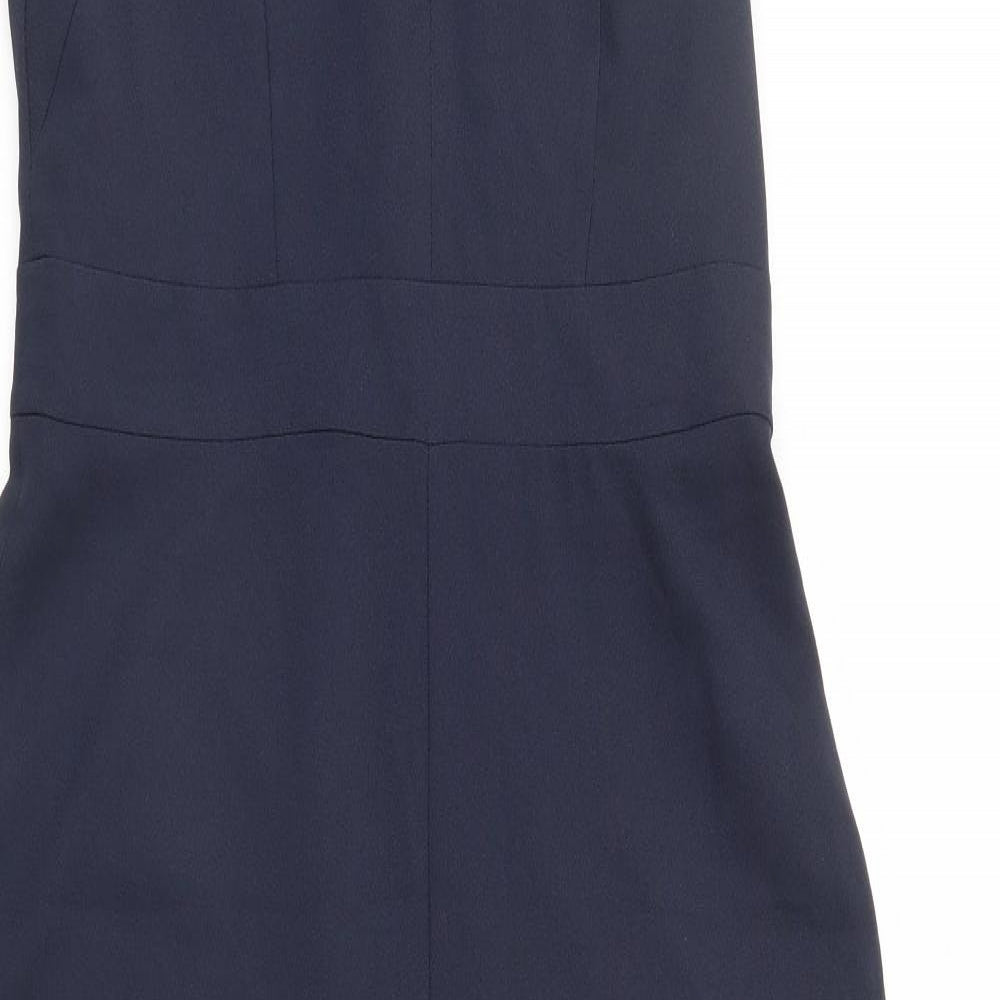 Miss Selfridge Womens Blue   Jumpsuit One-Piece Size 14 L30 in