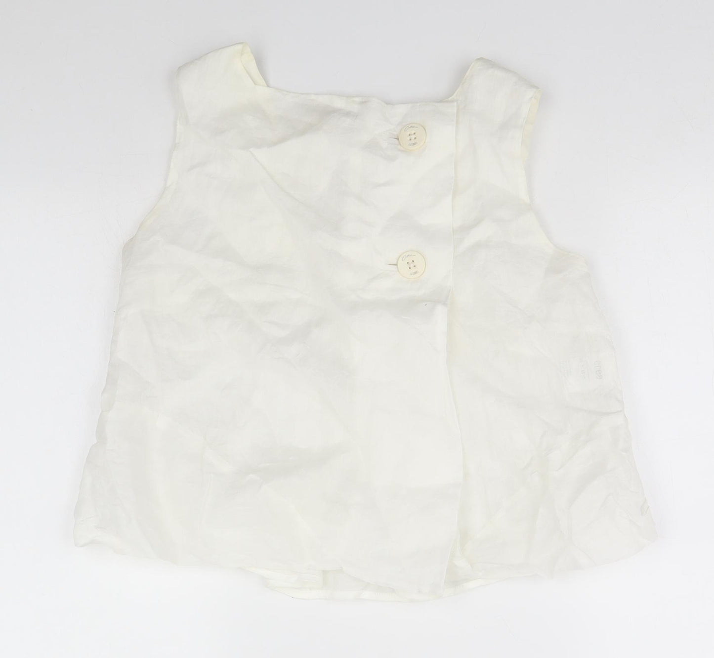 Crea Concept Womens White   Basic T-Shirt Size 10