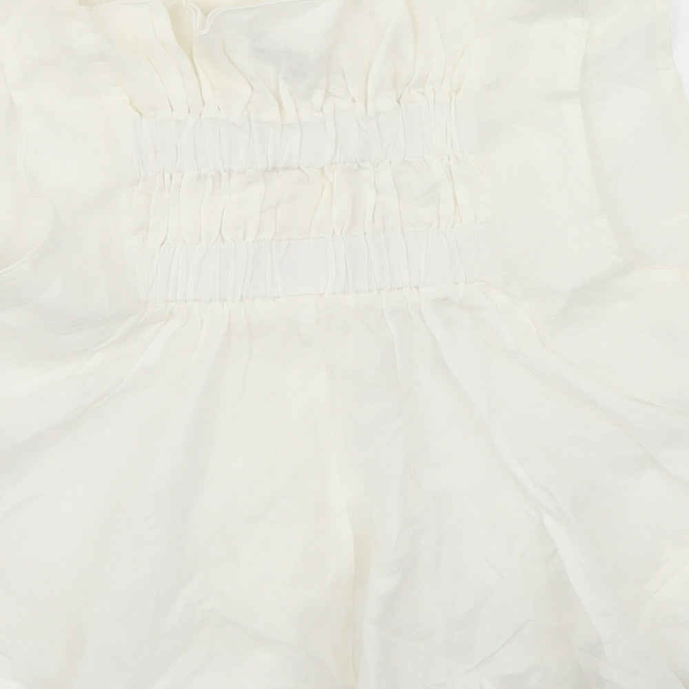 Crea Concept Womens White   Basic T-Shirt Size 10