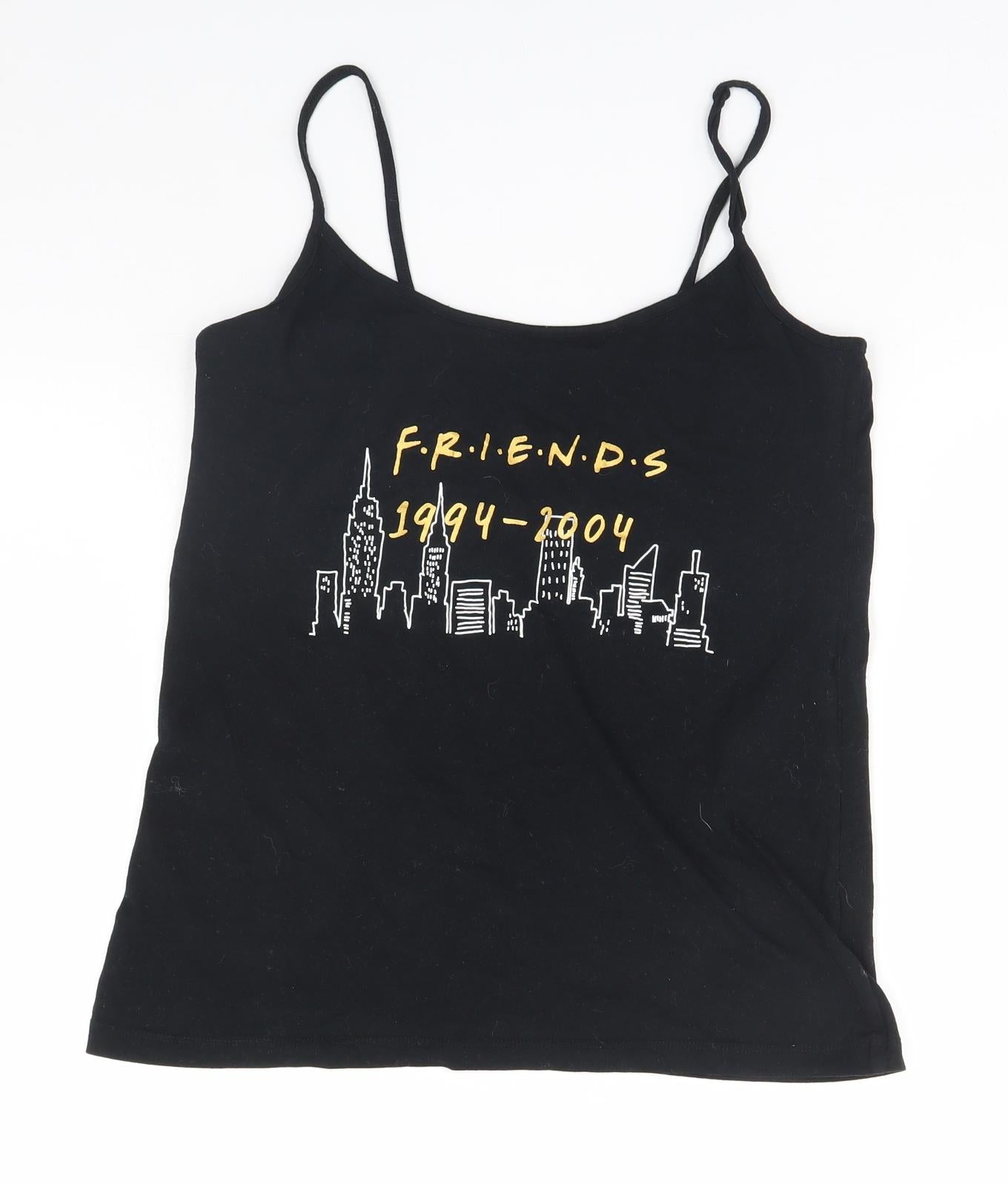 Love to lounge Womens Black   Basic Tank Size 12  - Friends