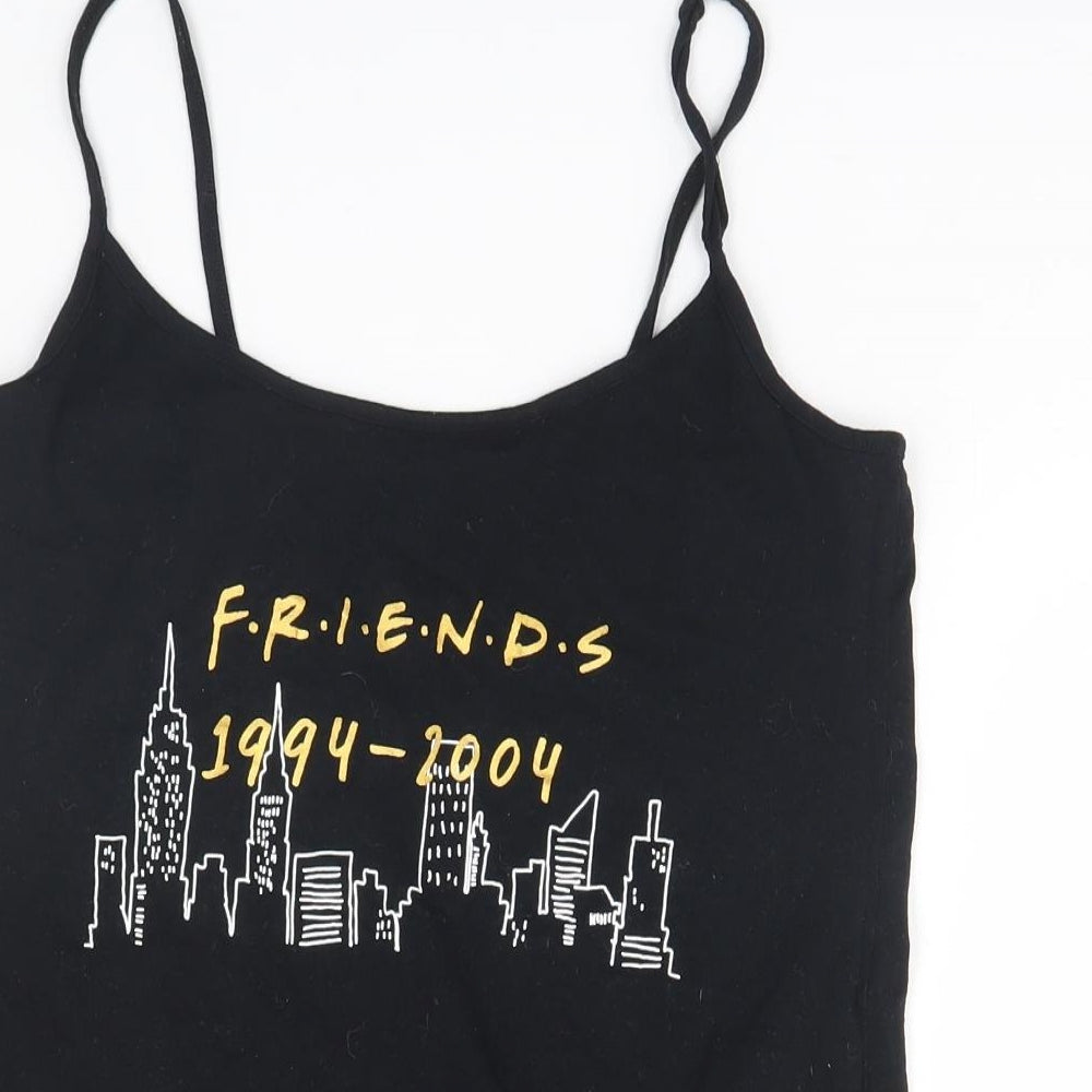 Love to lounge Womens Black   Basic Tank Size 12  - Friends