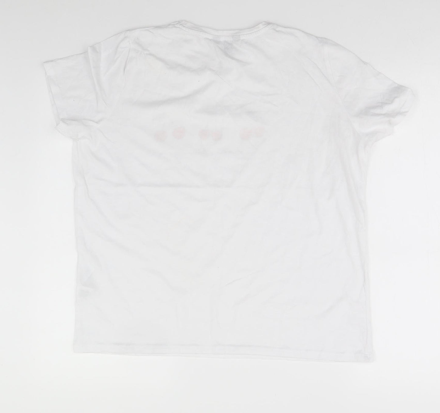 New Look Womens White   Basic T-Shirt Size 14  - Mon cherry