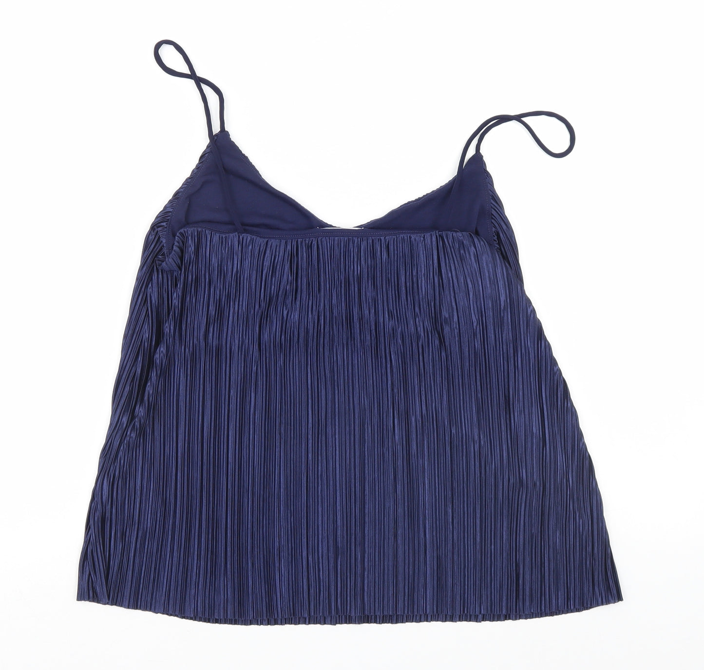 H&M Womens Blue Striped  Basic Tank Size 6