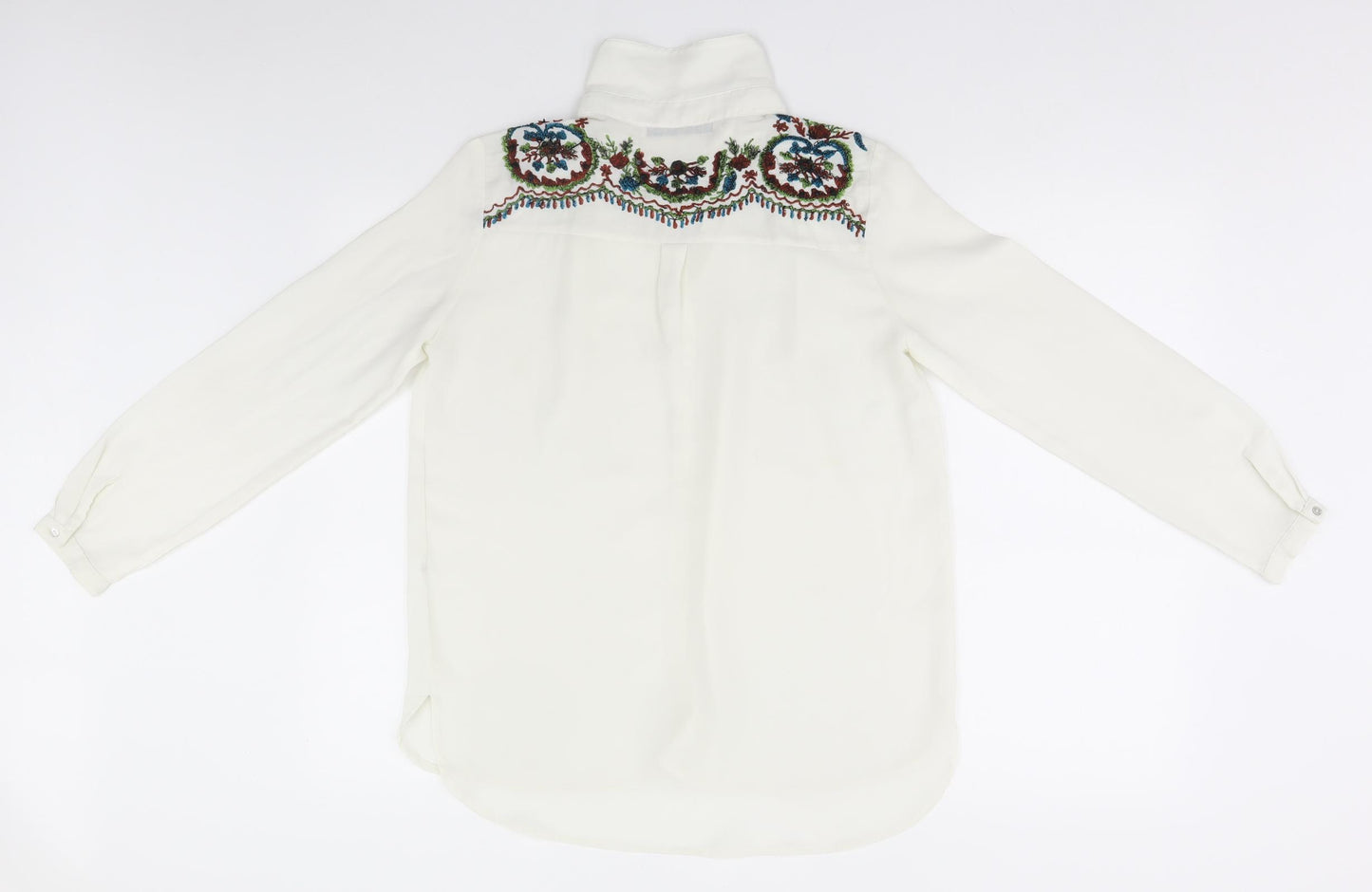 Zara Womens White   Basic Button-Up Size 4