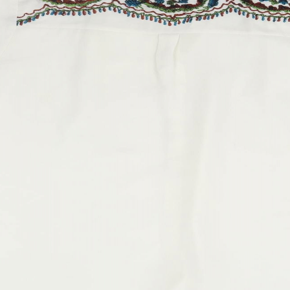 Zara Womens White   Basic Button-Up Size 4