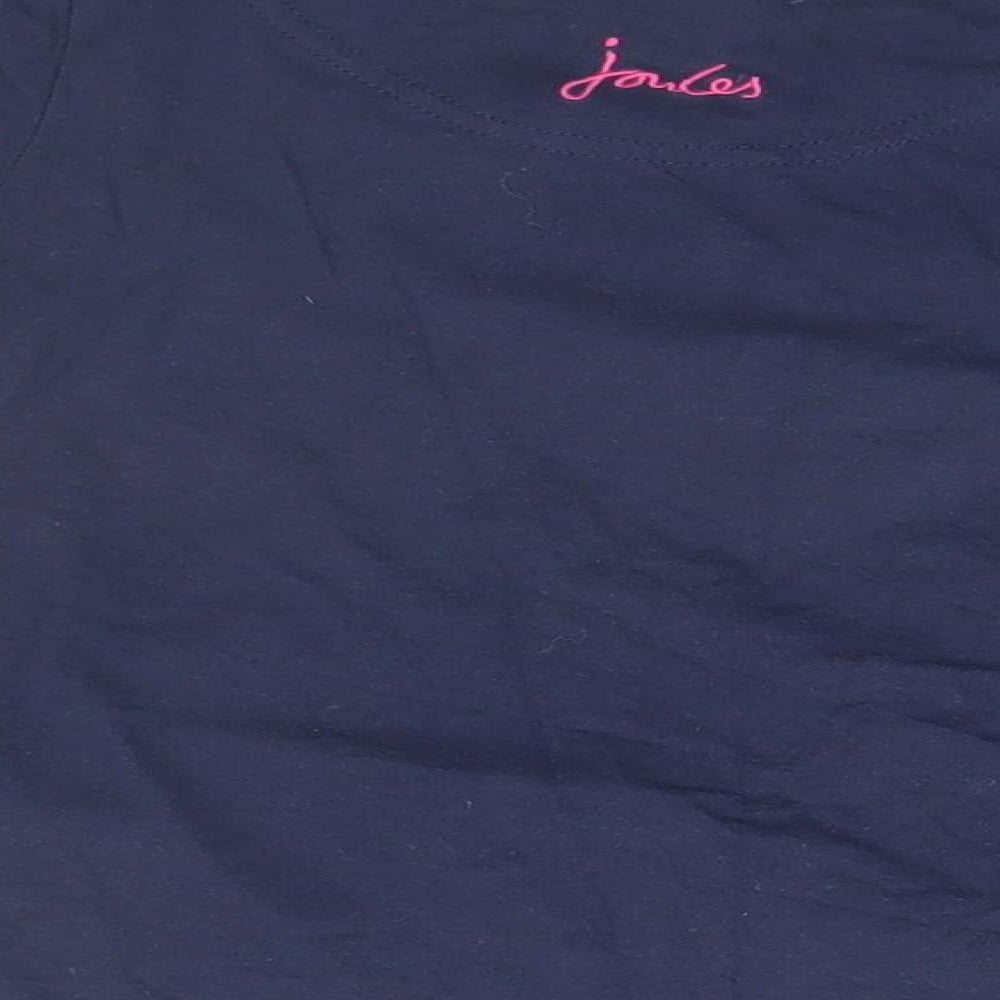 Joules Girls Blue   Basic T-Shirt Size 6 Years  - Flamingo