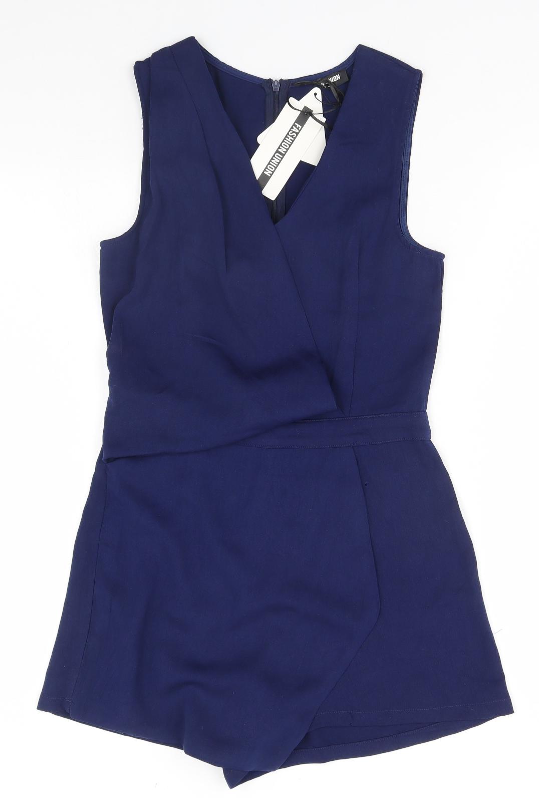 Fashion Union Womens Blue   A-Line  Size 8