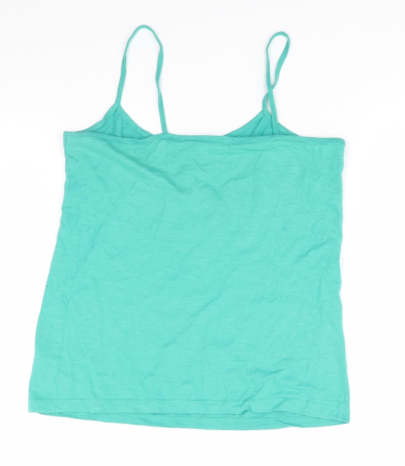Love to lounge Womens Green   Basic Tank Size 12  - Friends, Central Perk