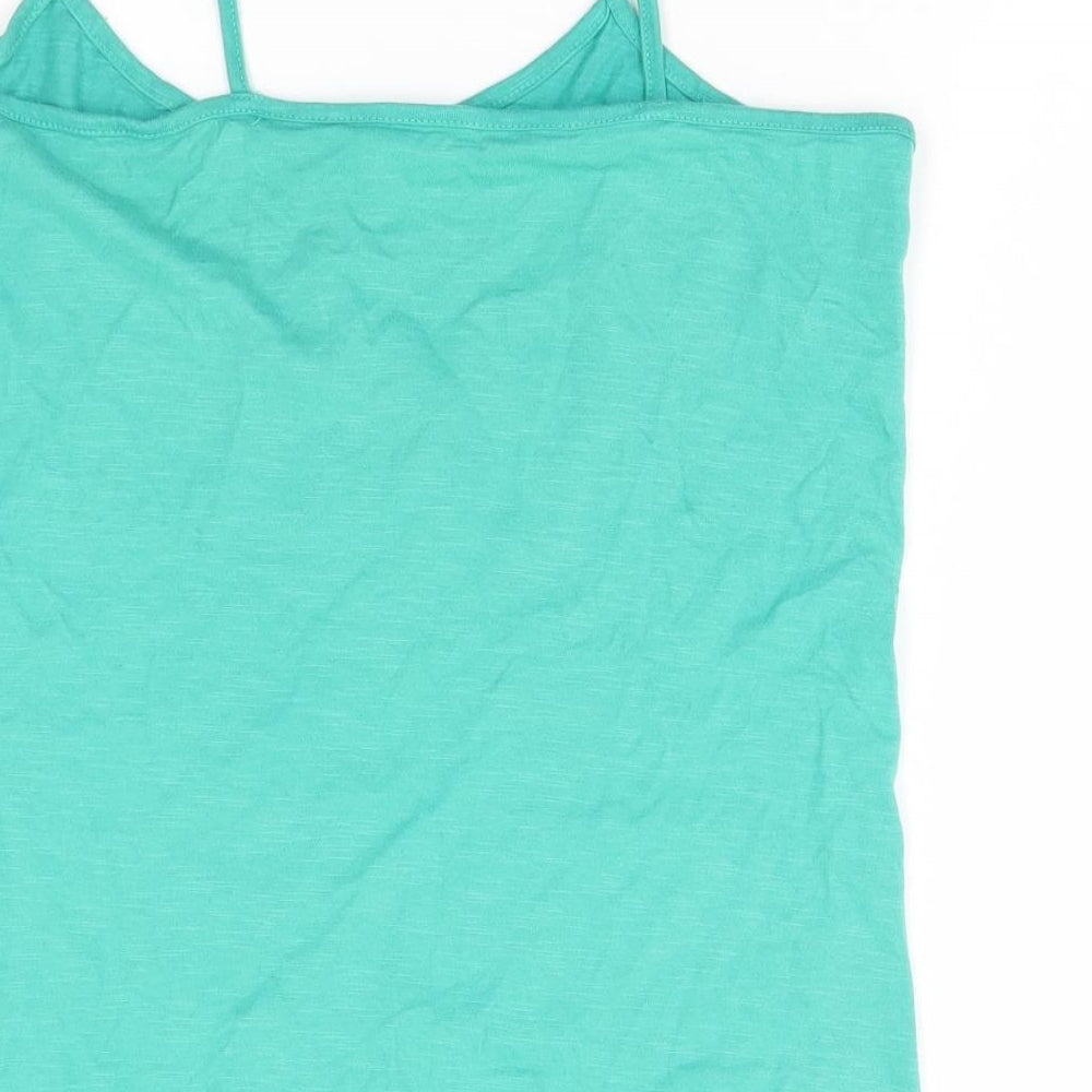 Love to lounge Womens Green   Basic Tank Size 12  - Friends, Central Perk