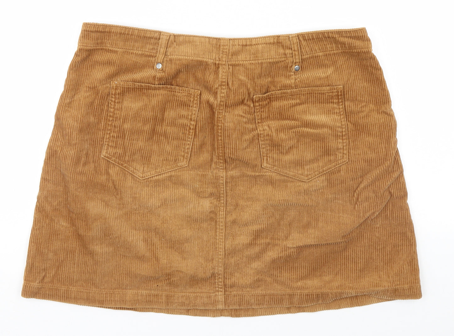 TU Womens Brown Striped  Skort Skirt Size 16
