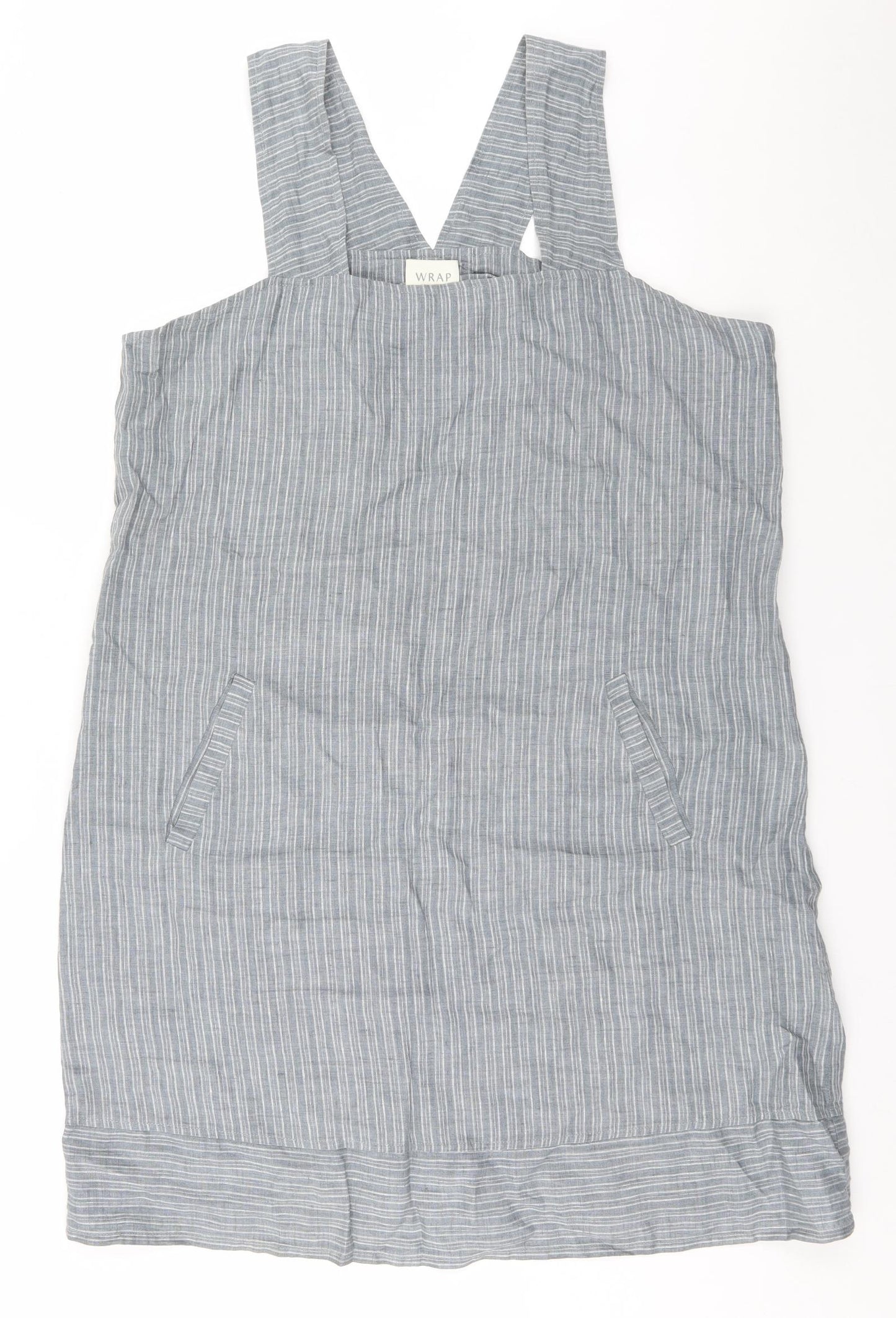 Wrap London Womens Grey Striped  A-Line  Size 18