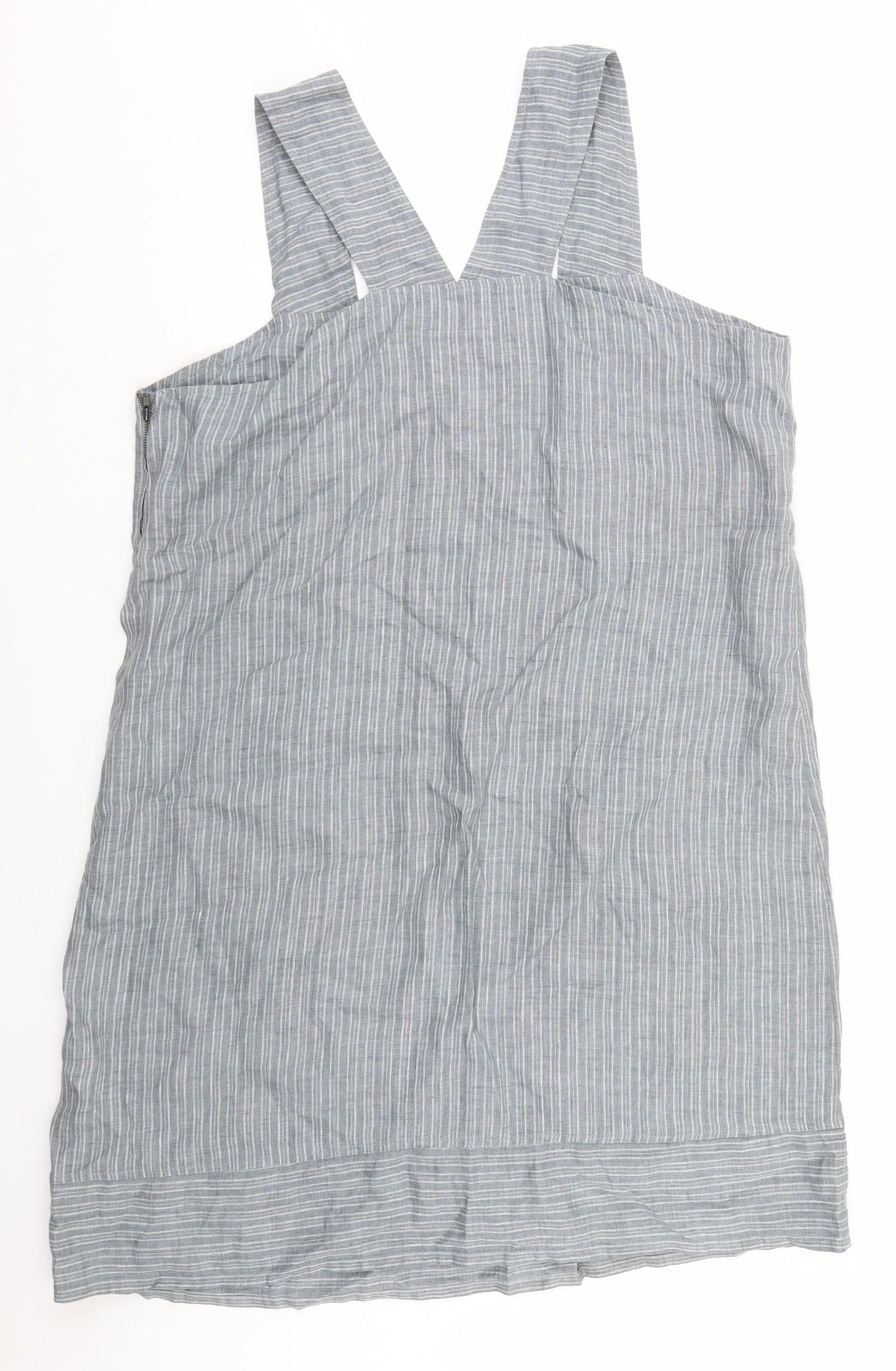 Wrap London Womens Grey Striped  A-Line  Size 18