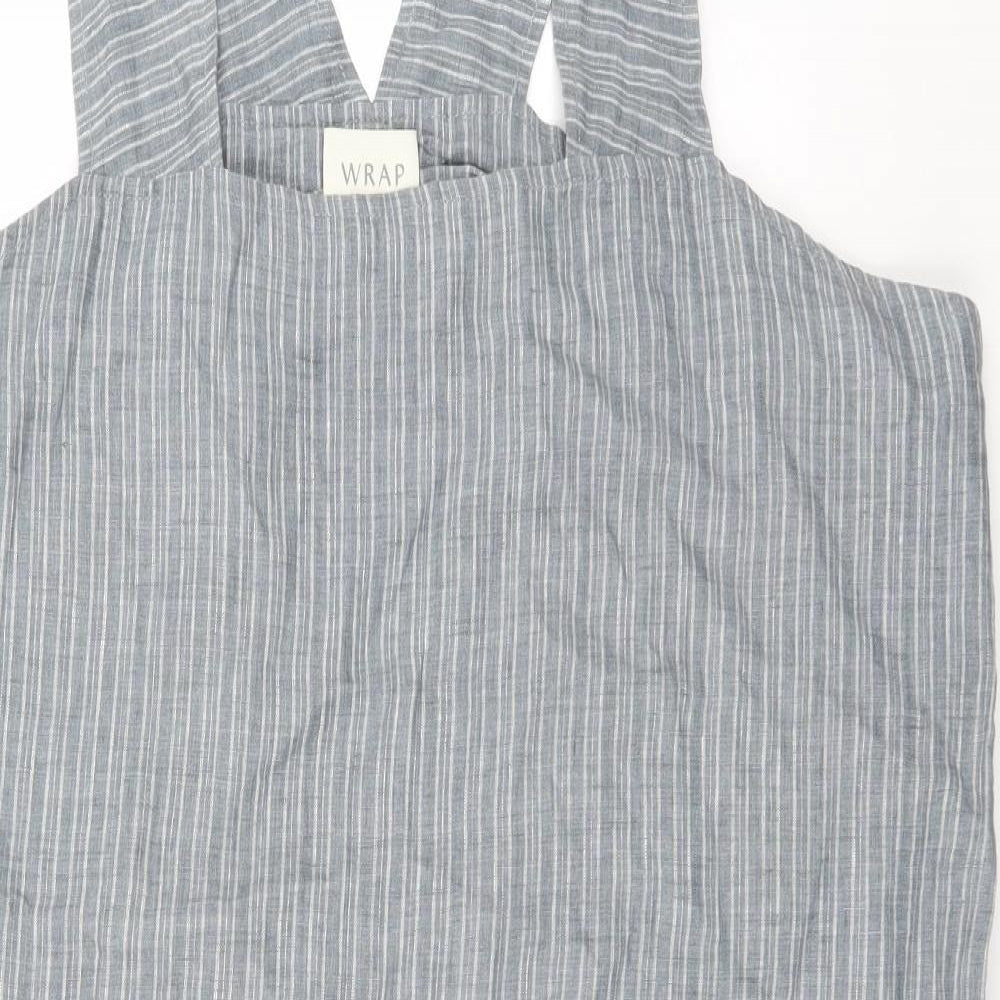 Wrap London Womens Grey Striped  A-Line  Size 18