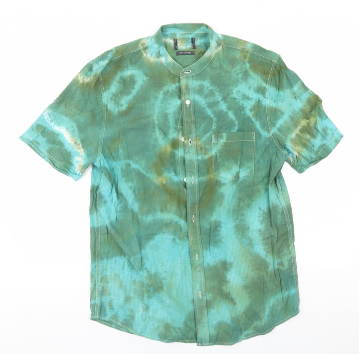 Primark Boys Multicoloured Geometric Basic Button-Up Size L