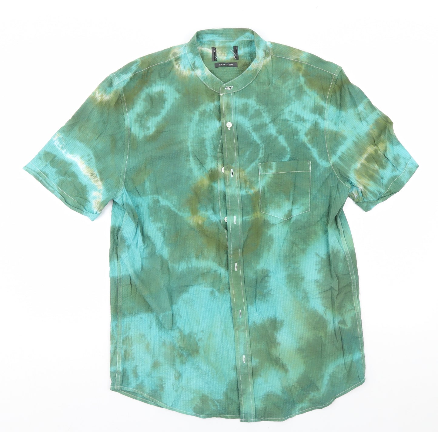 Primark Boys Multicoloured Geometric  Basic Button-Up Size L