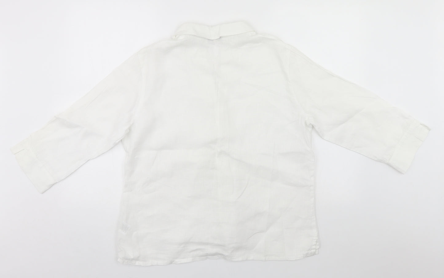 Fast Womens White   Basic Button-Up Size 16