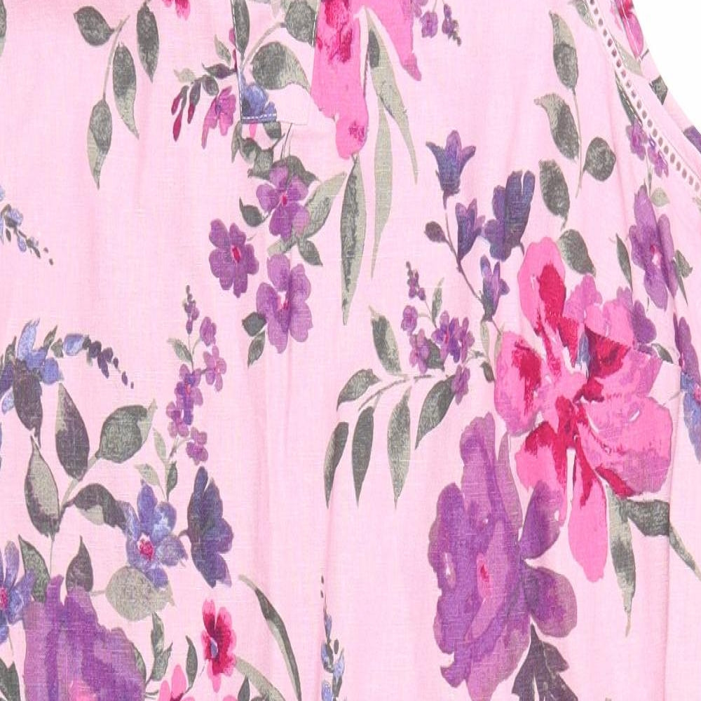 George Womens Pink Floral  A-Line  Size 18