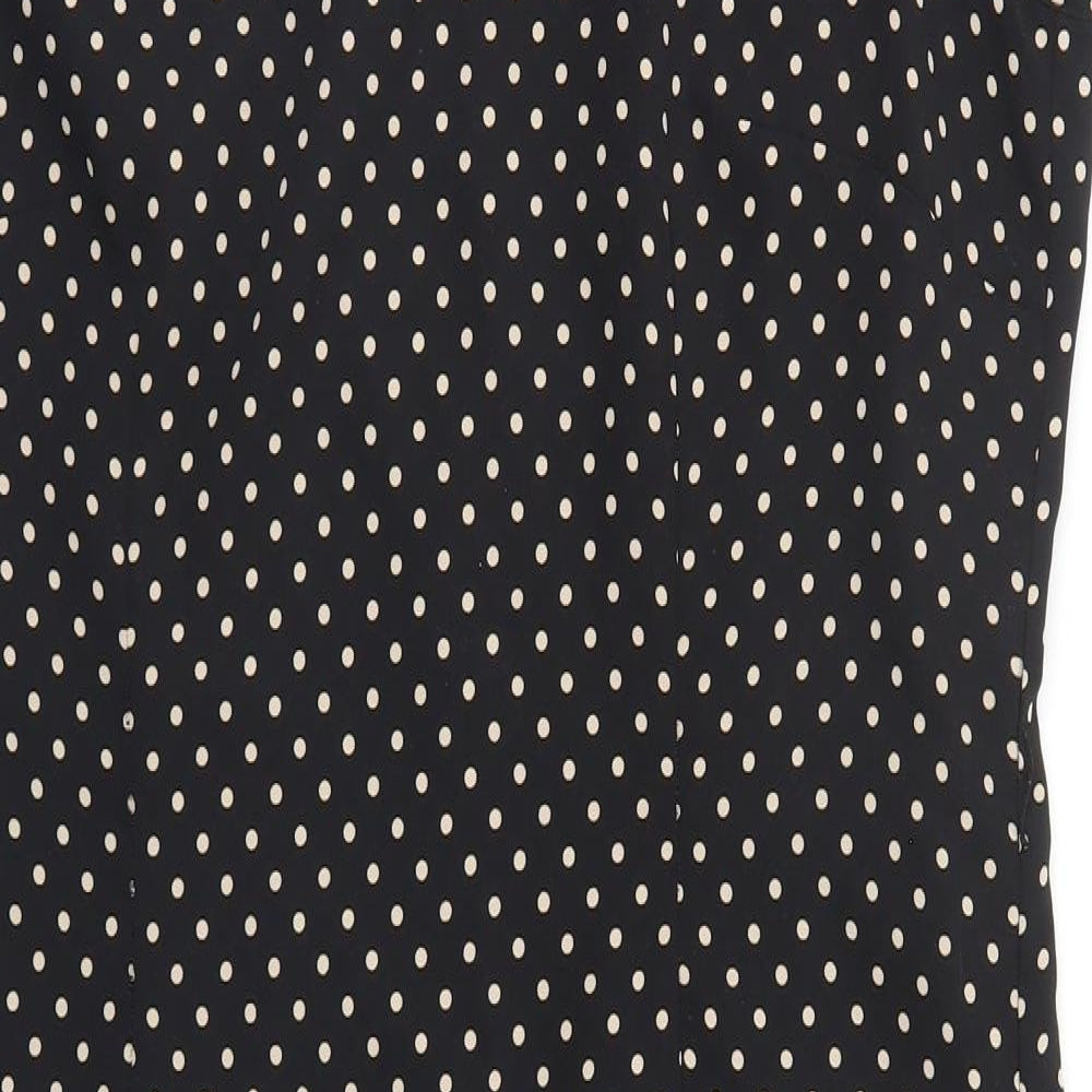Minuet Womens Black Polka Dot  Pencil Dress  Size 16