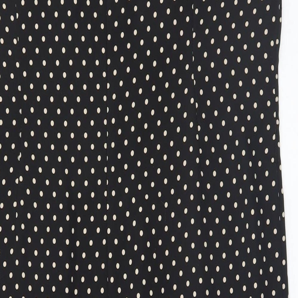 Minuet Womens Black Polka Dot  Pencil Dress  Size 16