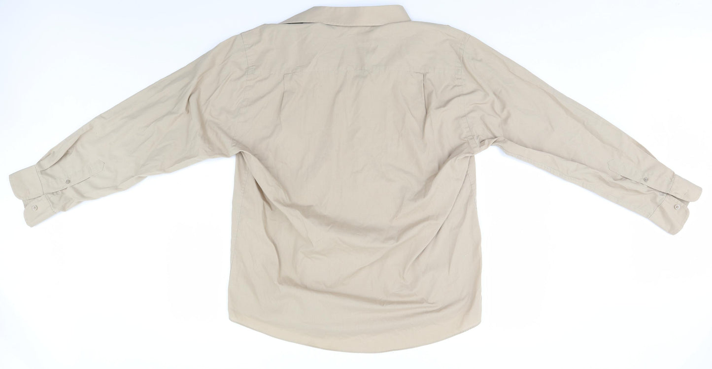 Matalan Mens Beige    Button-Up Size 16