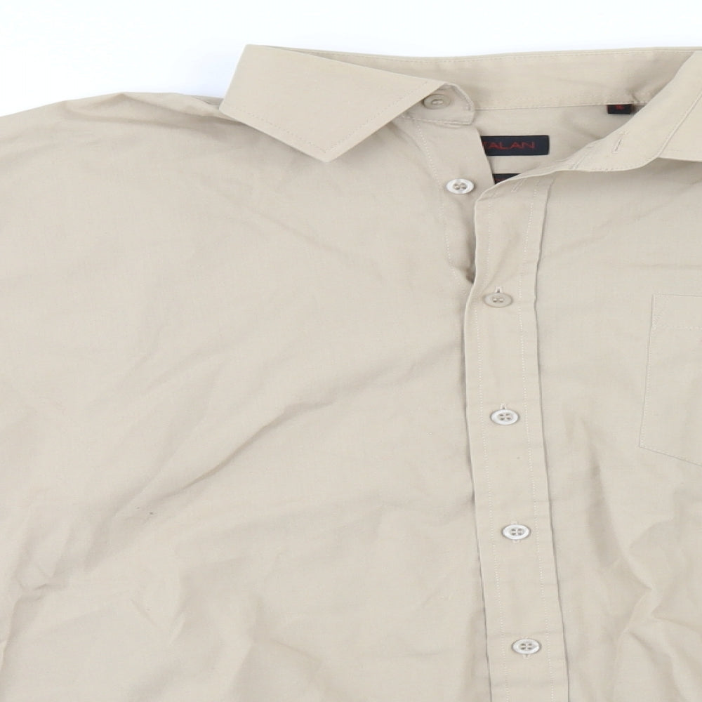 Matalan Mens Beige    Button-Up Size 16