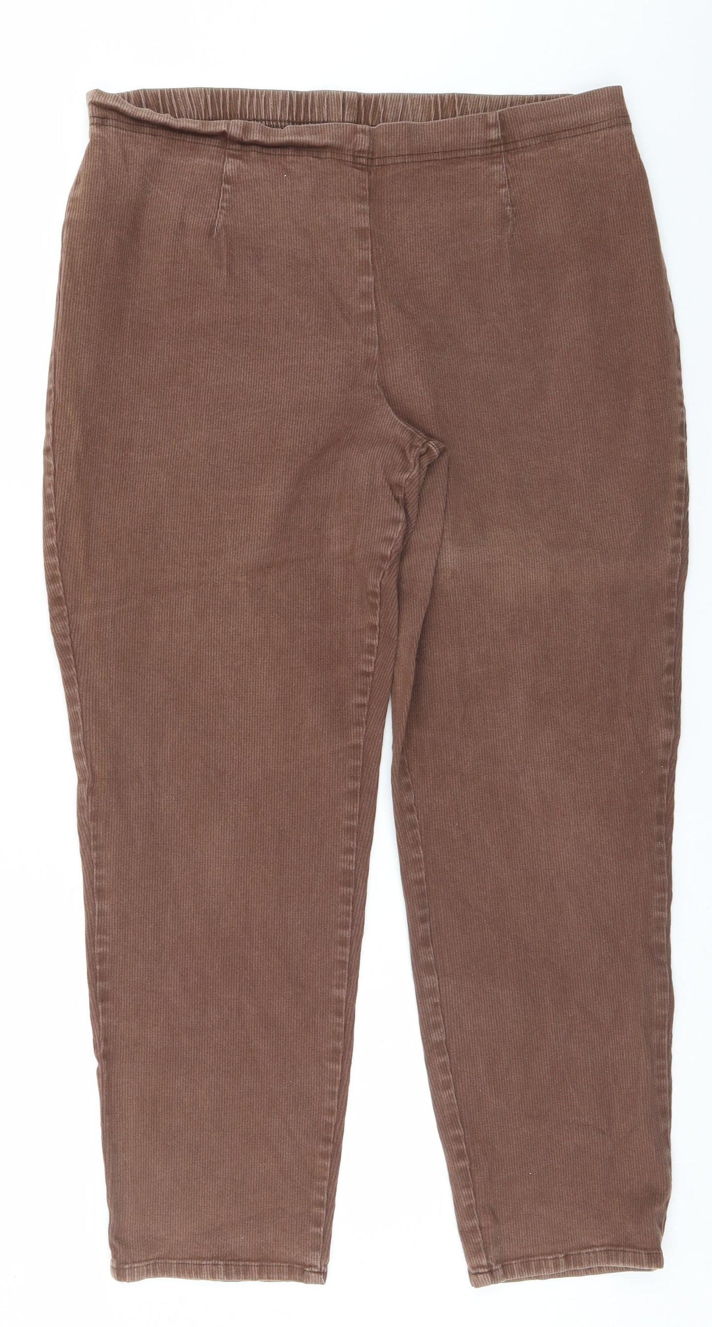 Preworn Womens Beige   Trousers  Size 18 L26 in
