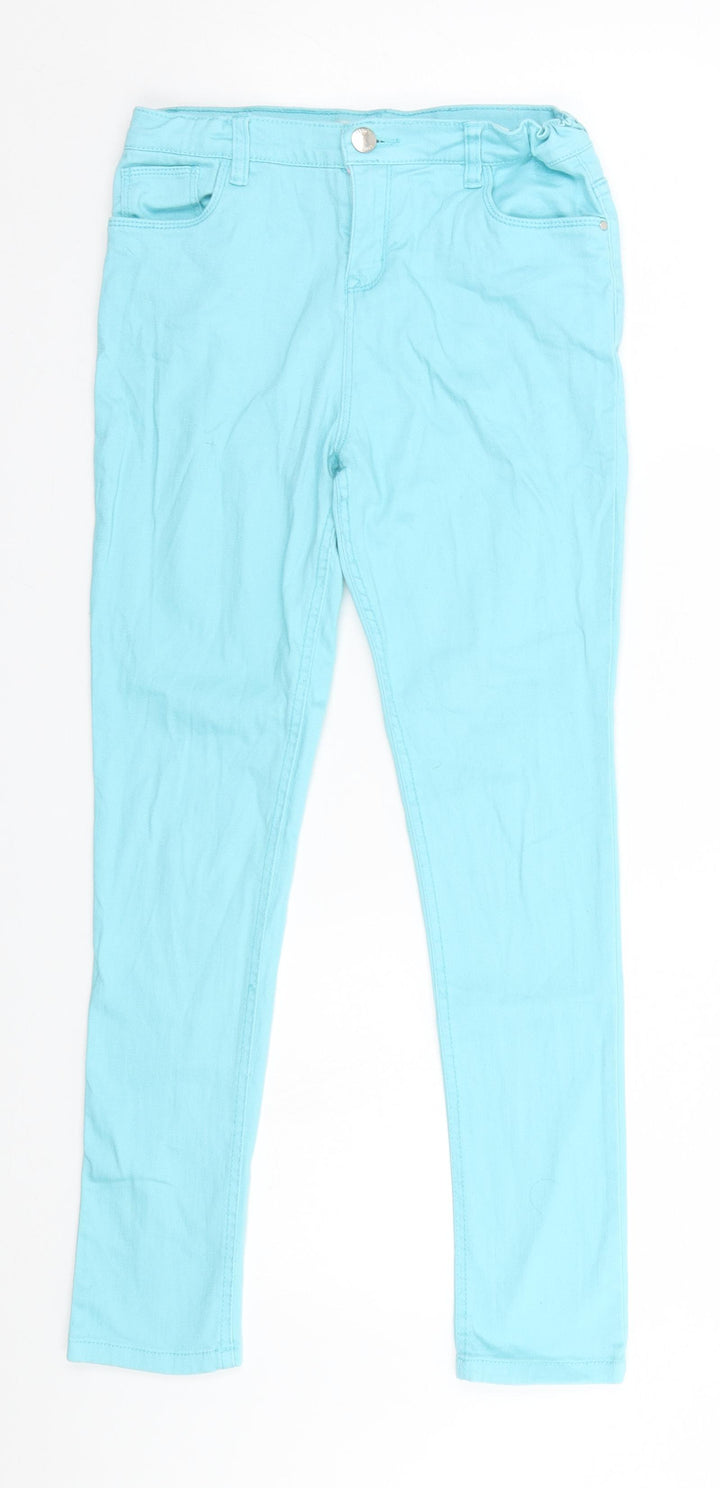 Denim & Co. Girls Blue Skinny Jeans Size 10-11 Years