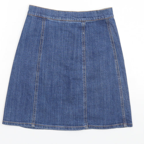 H&M Womens Blue   Straight & Pencil Skirt Size 4