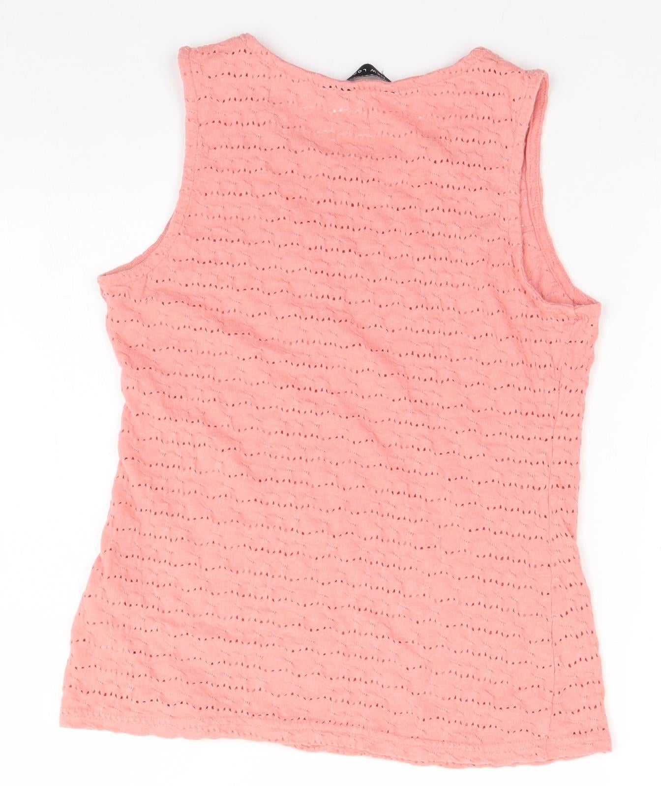 New Look Womens Pink   Basic Tank Size 8