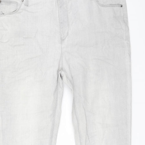 Primark Womens Grey   Mom Jeans Size 20 L31 in