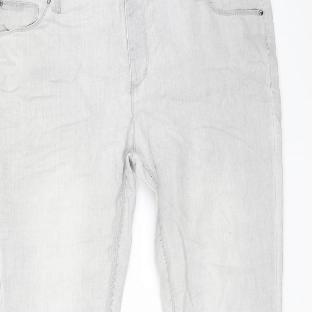 Primark Womens Grey   Mom Jeans Size 20 L31 in
