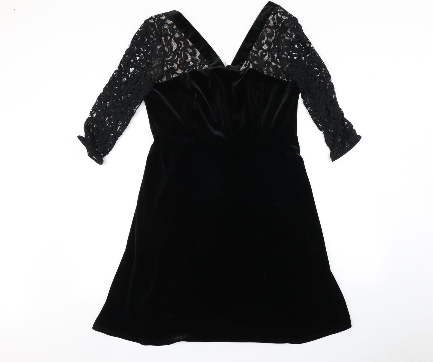 Marks and Spencer Womens Black   A-Line  Size 14