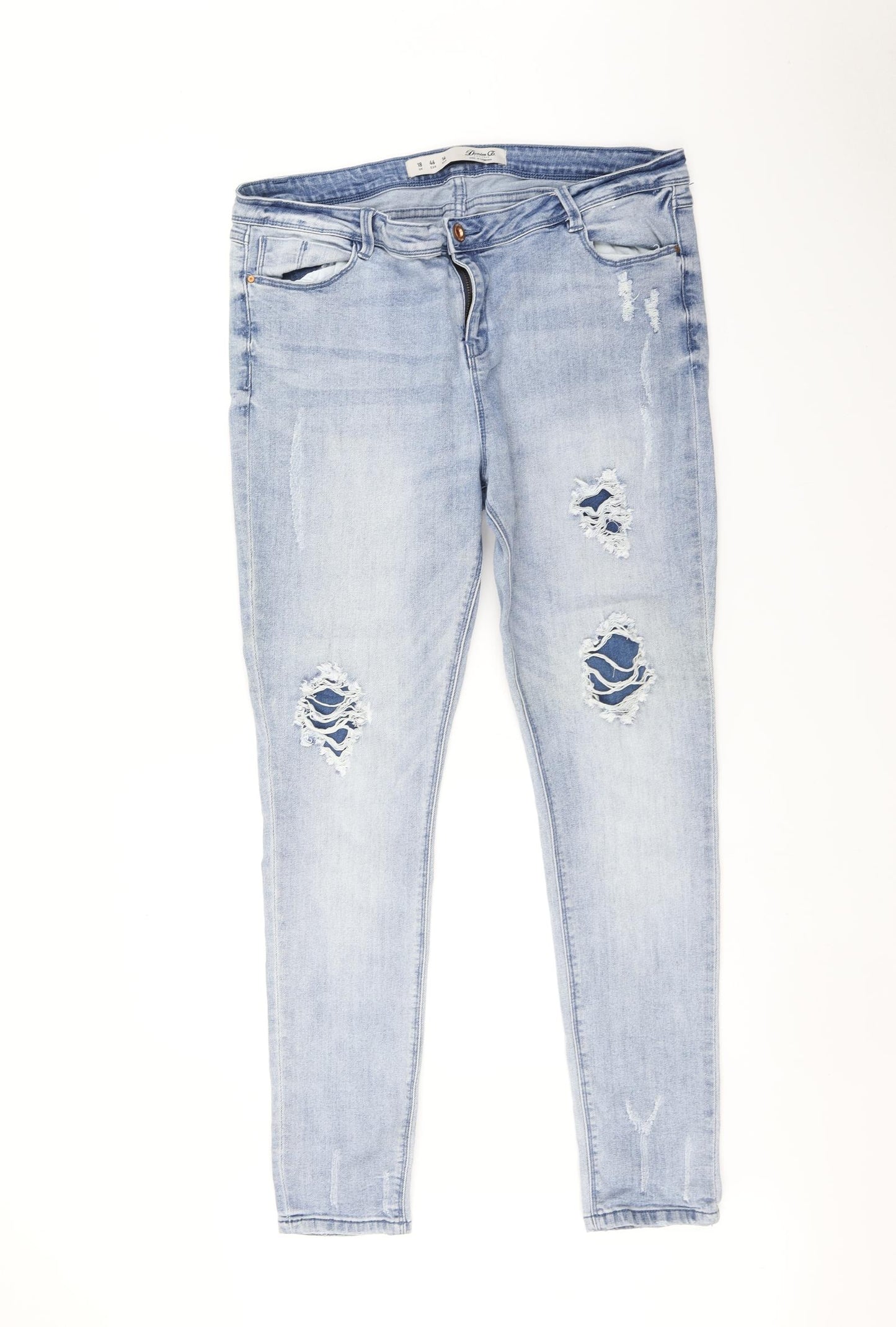 Primark Womens Blue   Skinny Jeans Size 18 L30 in