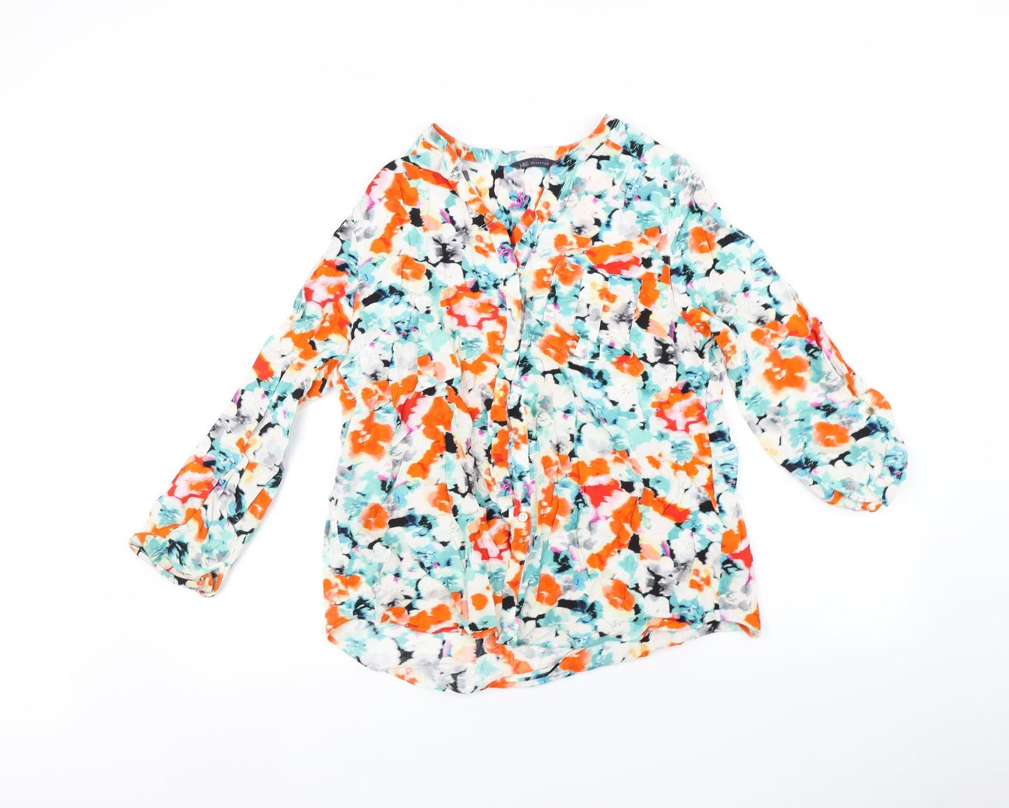 Marks and Spencer Womens Multicoloured Floral  Basic Blouse Size 16