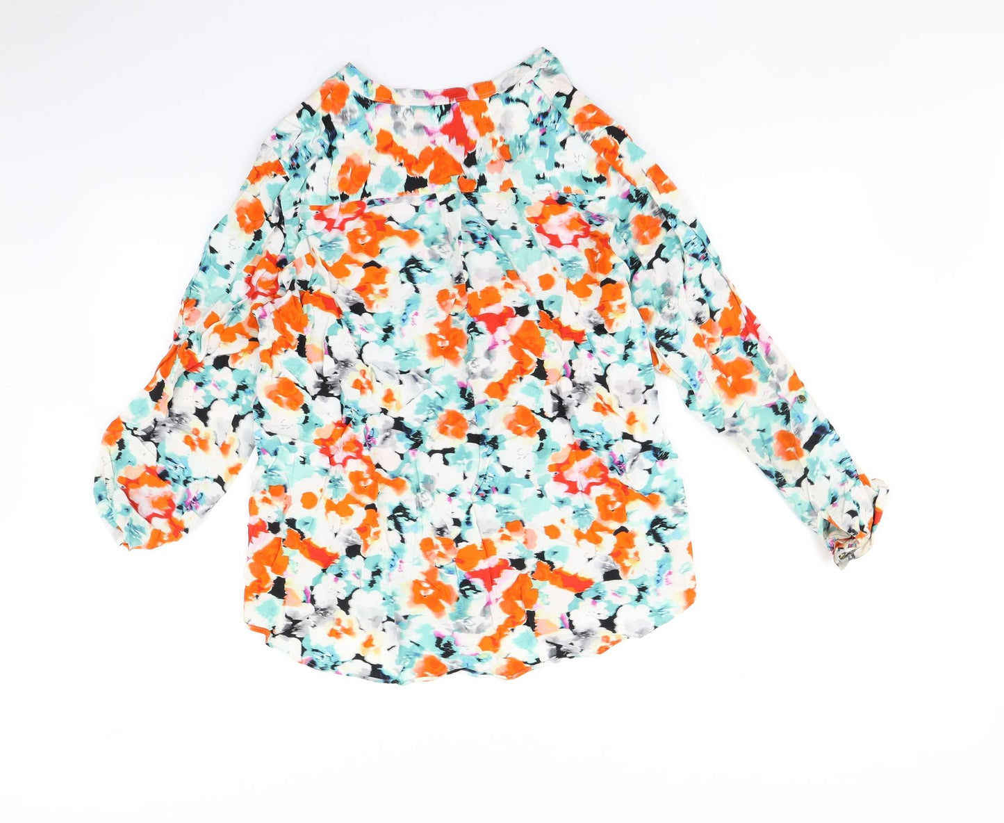 Marks and Spencer Womens Multicoloured Floral  Basic Blouse Size 16