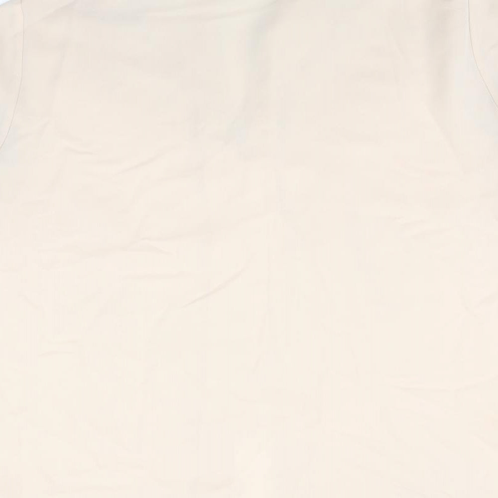 Marks and Spencer Womens Beige   Basic Button-Up Size 16