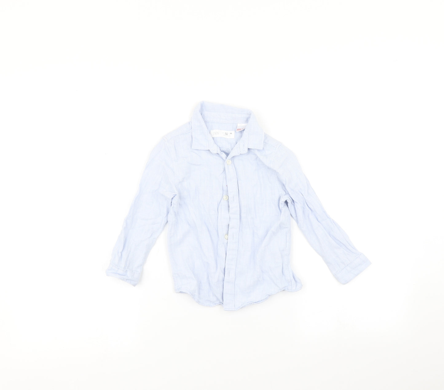 Zara Boys Blue   Basic Button-Up Size 2-3 Years
