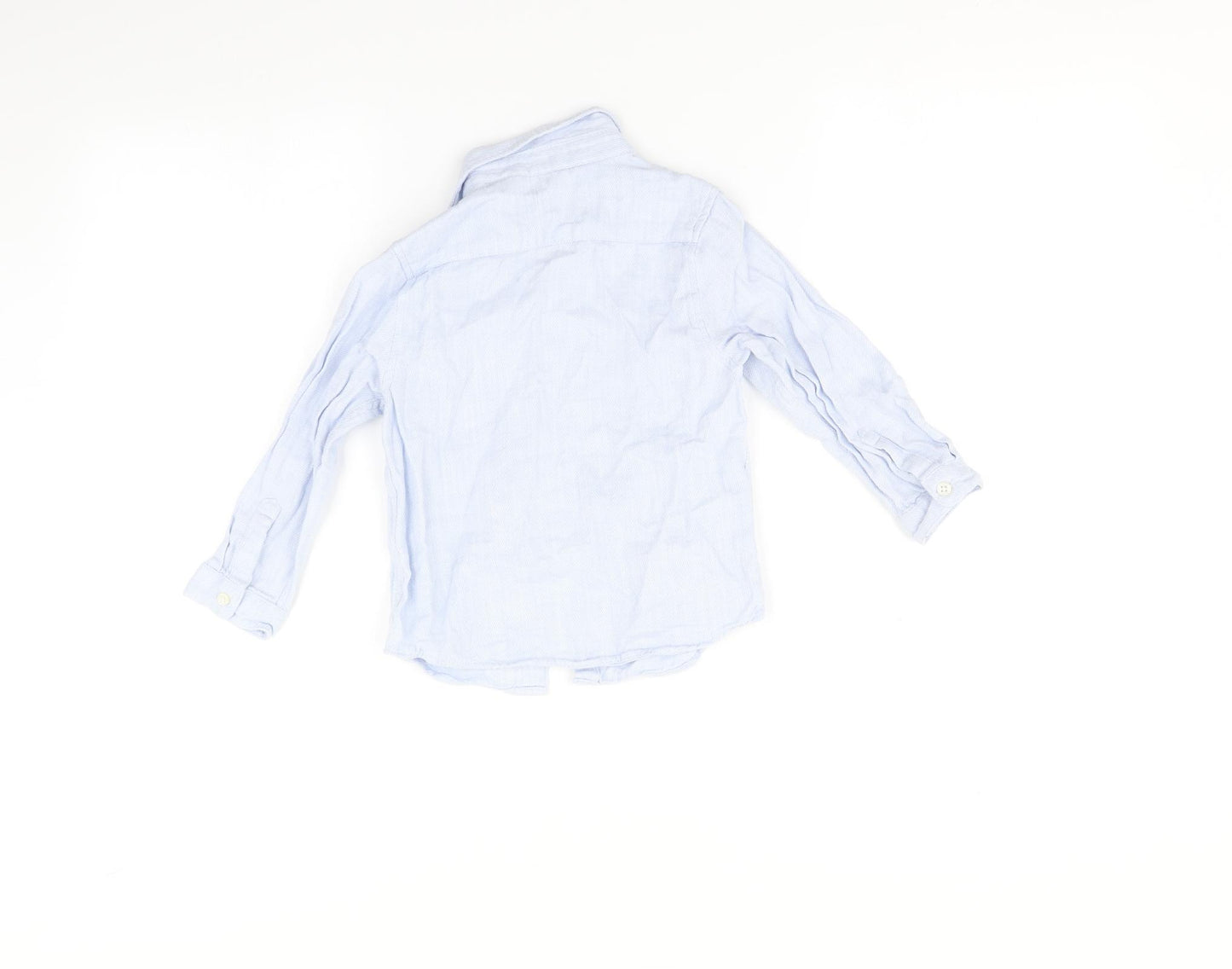 Zara Boys Blue   Basic Button-Up Size 2-3 Years