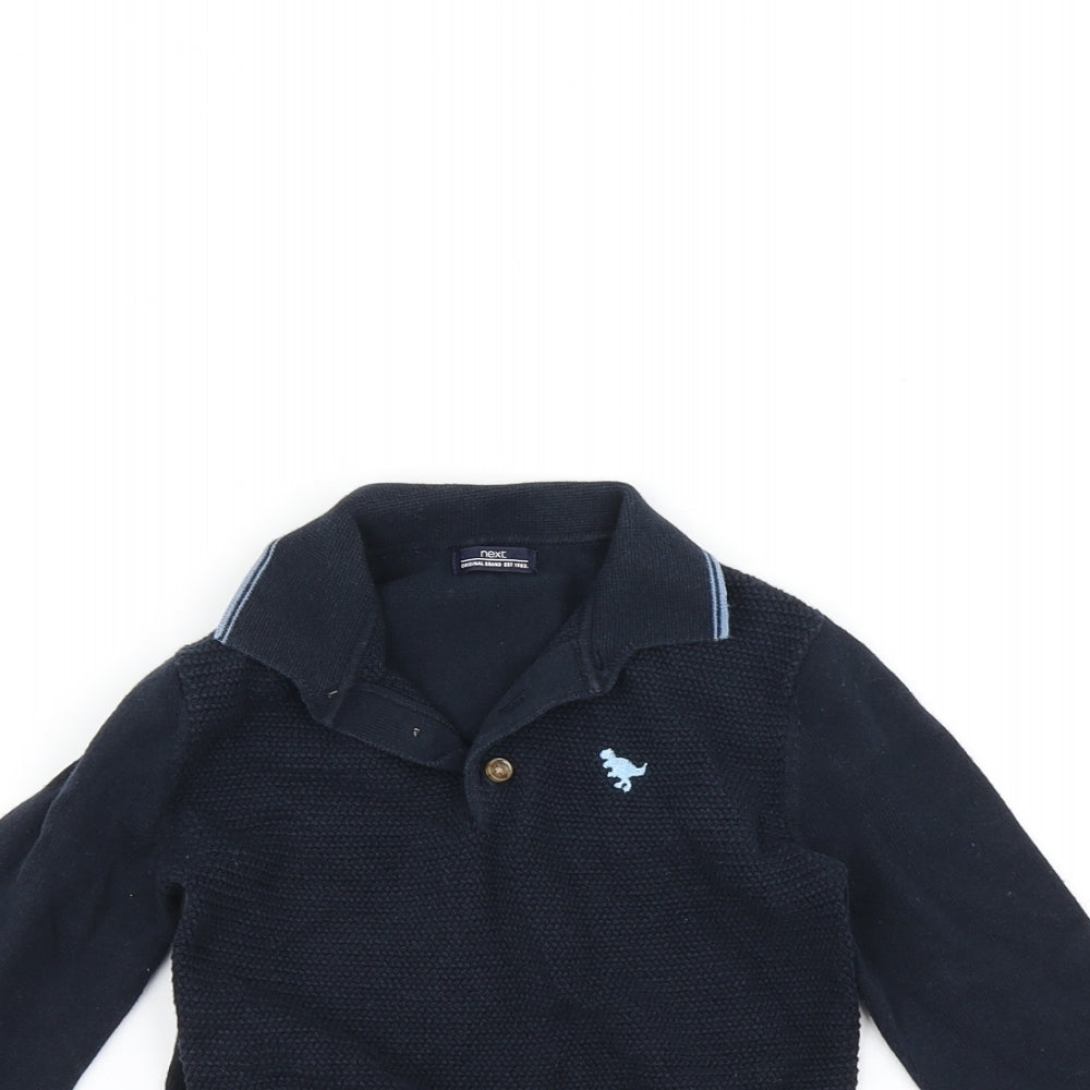 NEXT Boys Blue   Pullover Jumper Size 2-3 Years