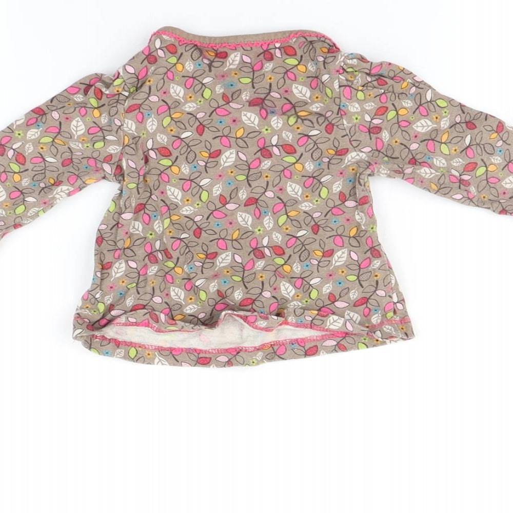 NEXT Baby Multicoloured   Basic T-Shirt Size 3-6 Months  - Leaf print