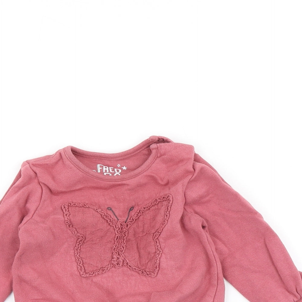 F&F Baby Pink   Pullover Jumper Size 6-9 Months