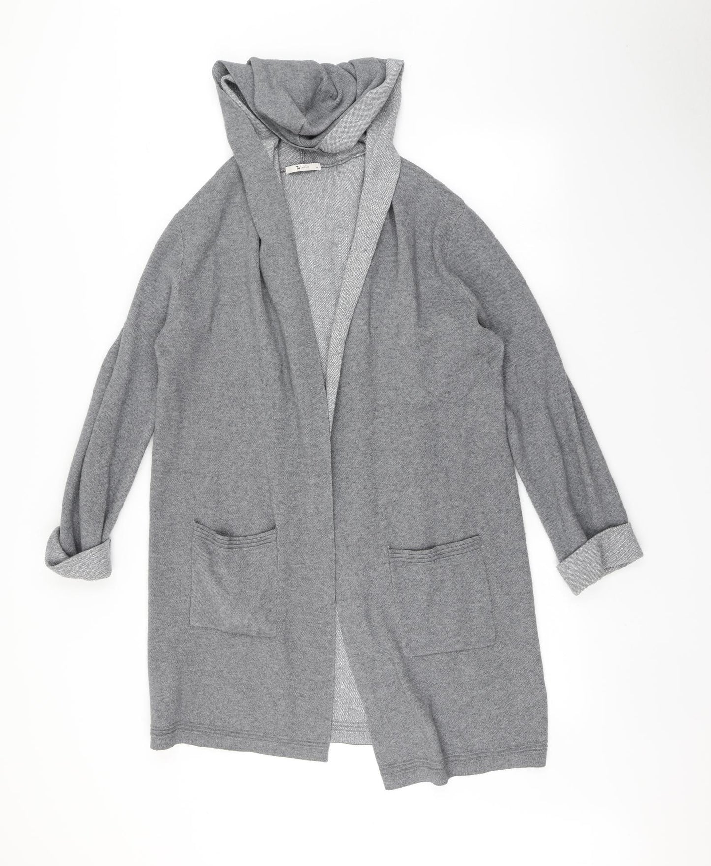 TU Womens Grey   Cardigan Jumper Size M