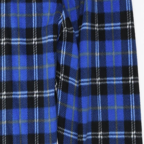 Harvey James Mens Blue Check   Pyjama Pants Size XL